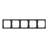 逸景 碳素黑 五位連體面板 