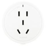 羅格朗軌道插座 LT2系列 電源軌道插座（圓形五孔適配器 白色）